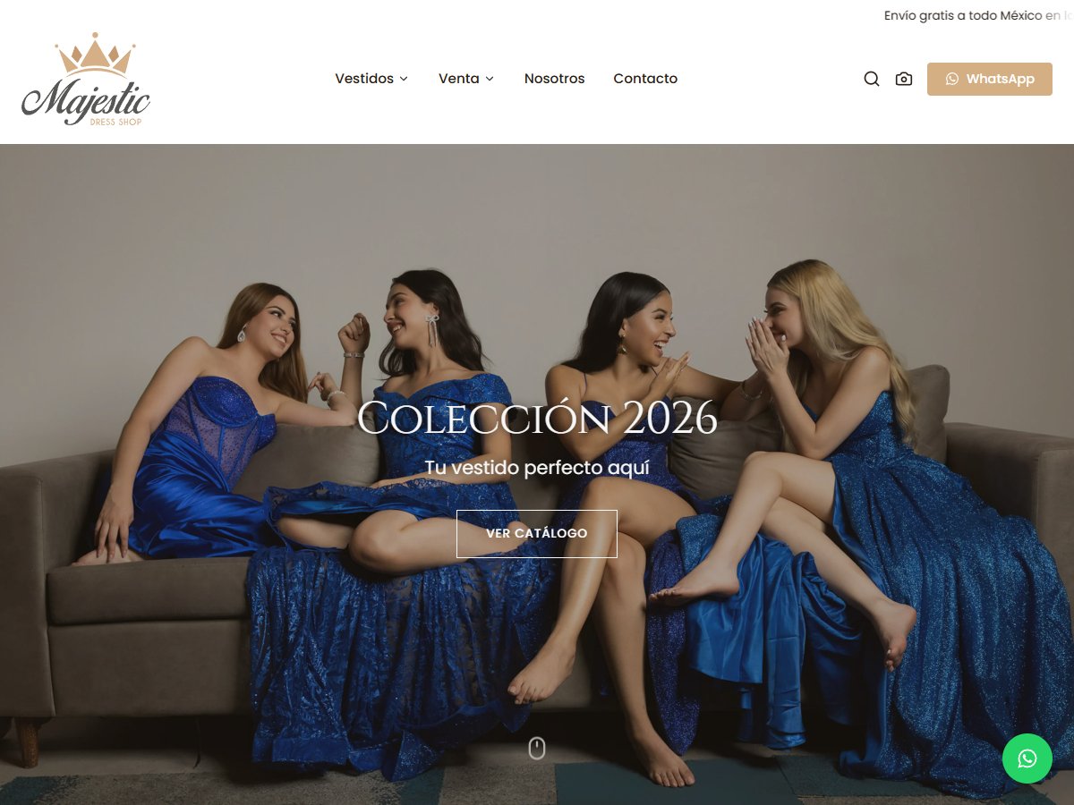 Proyecto Majestic Dress Shop — Tienda online